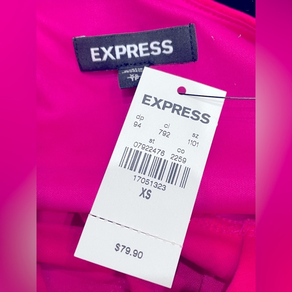 Express little hot pink dress XS brand new tags still on - Picture 8 of 9